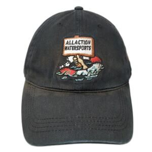CapAmerica Yamaha All Action Watersports Black One Size Strapback Hat Graphic